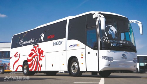 на фото: Higer KLQ 6129Q, 49 мест туристический автобус